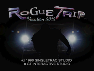 Rogue Trip Vacation 2012 title screen for Playstation